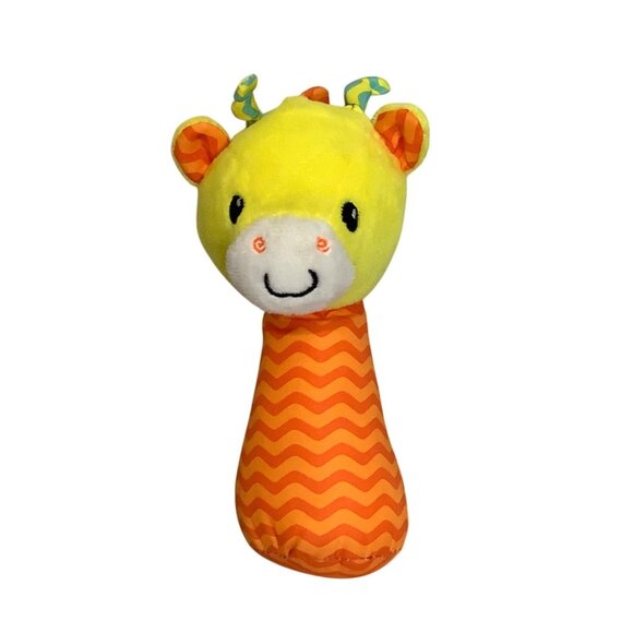 Spark Create Imagine Soft Plush Giraffe Baby Rattle Stuffed Animal Toy 6.5" - Picture 1 of 8